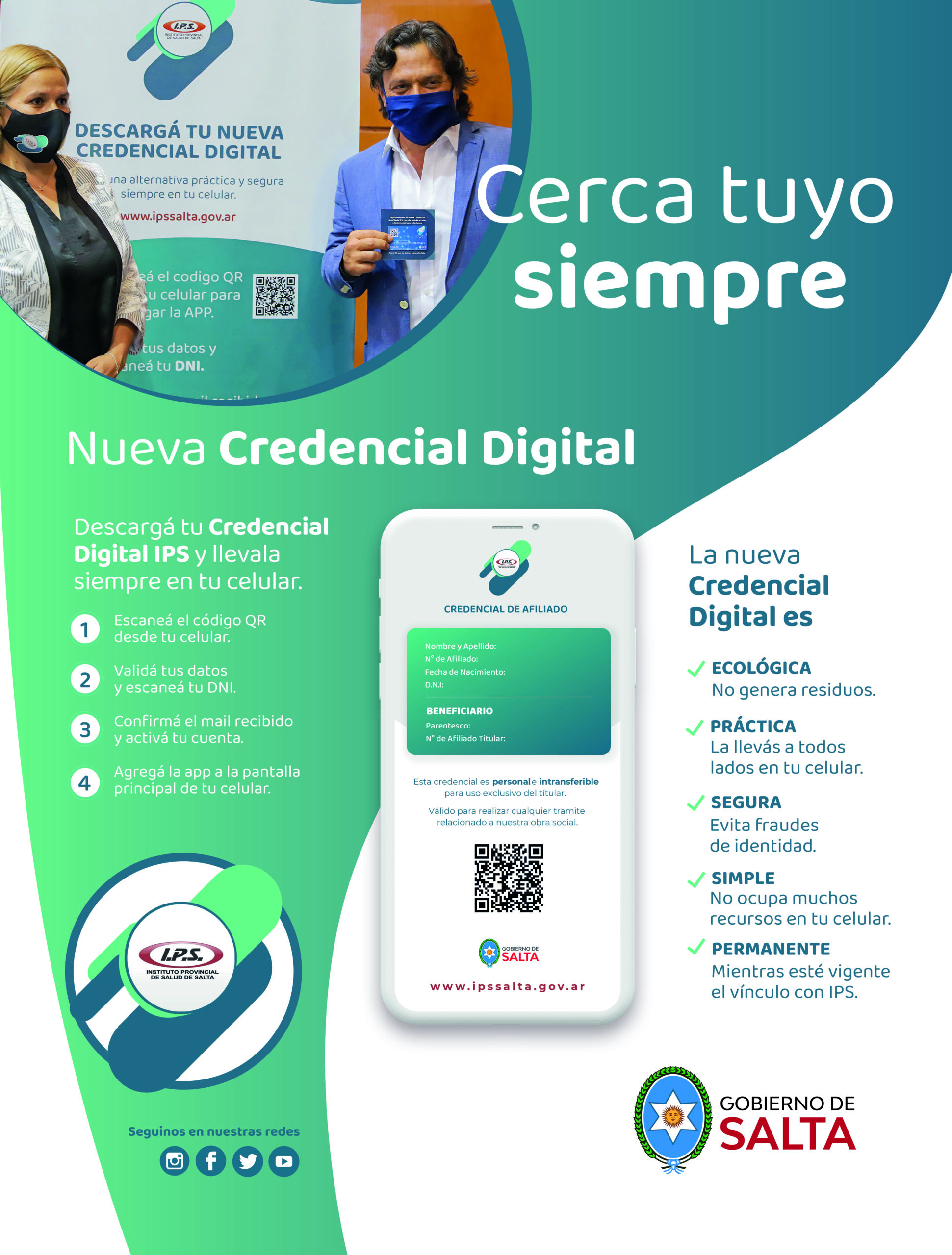 GOB SALTA IPS Credencial Digital Aviso