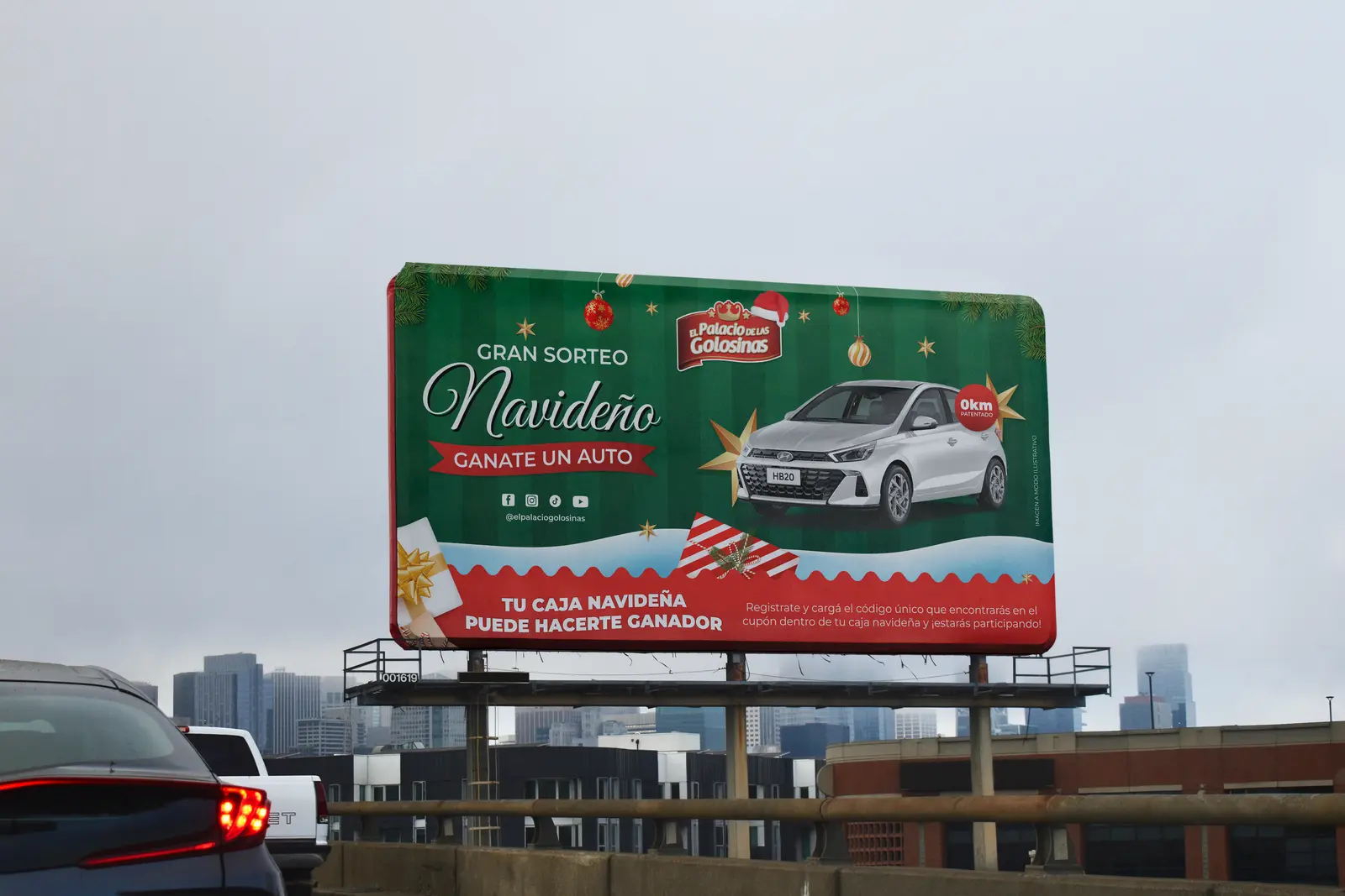 Mockup Cartel Sorteo Navidad