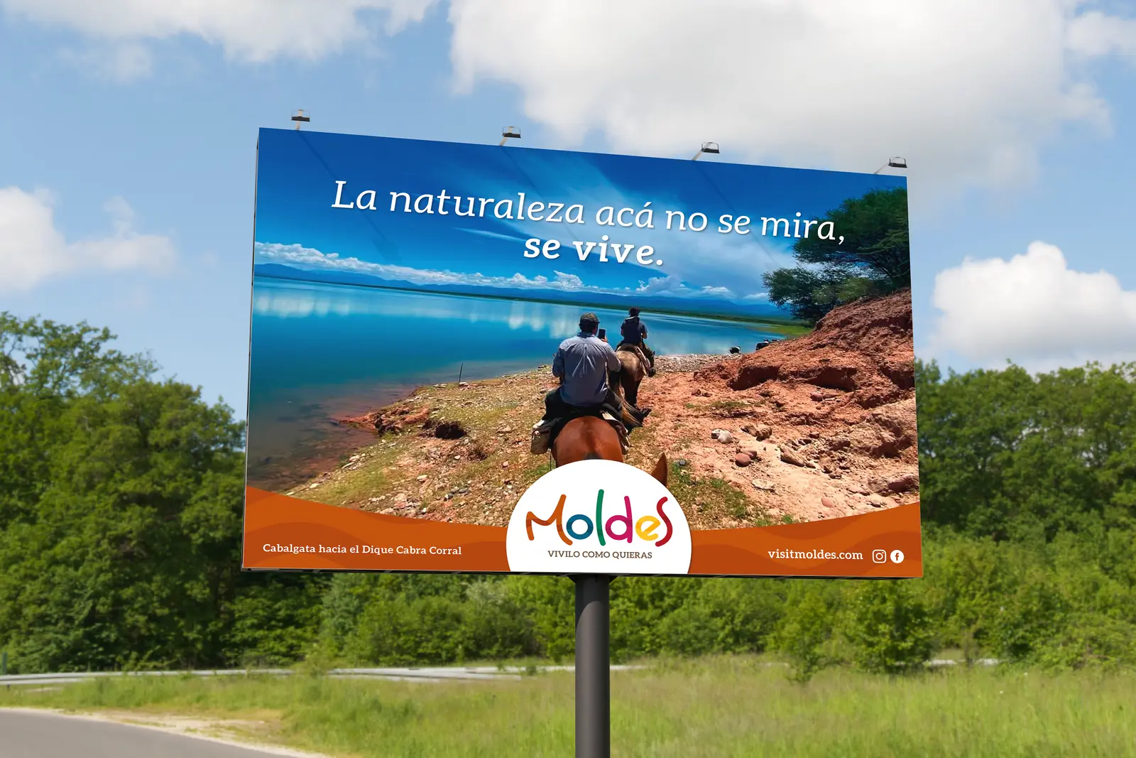 Moldes Turismo Cartel Mockup