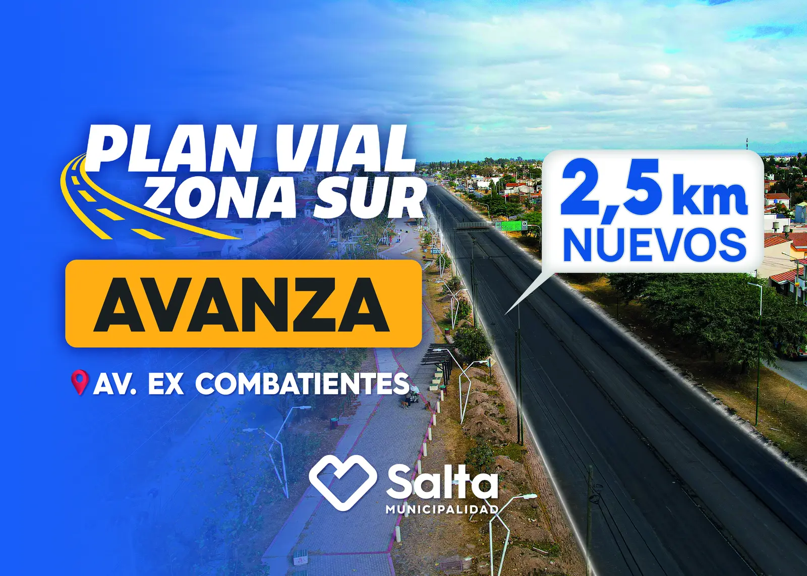 Plan Vial Zona Sur Avanza Cartel