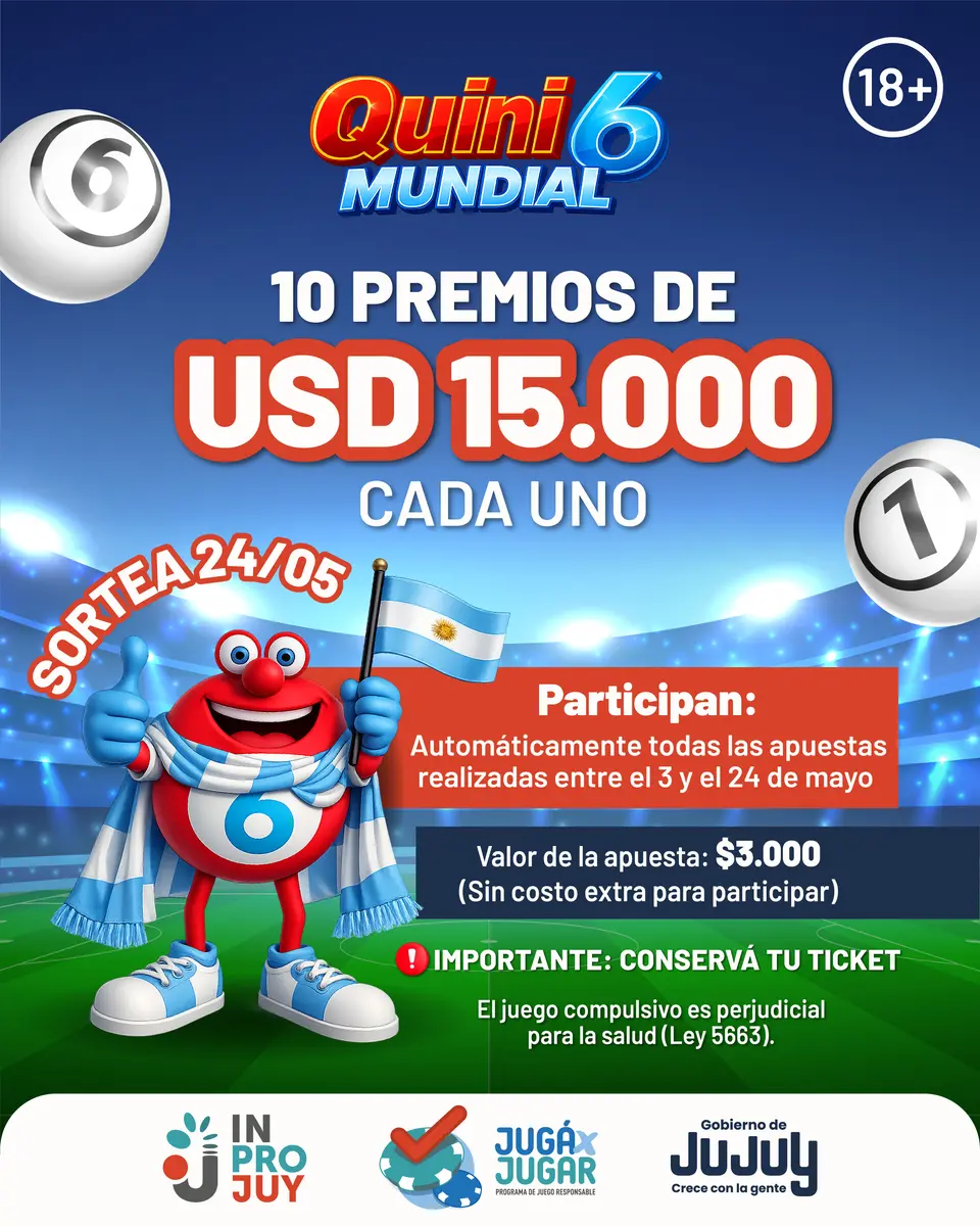 Quini 6 SORTEO Inprojuy