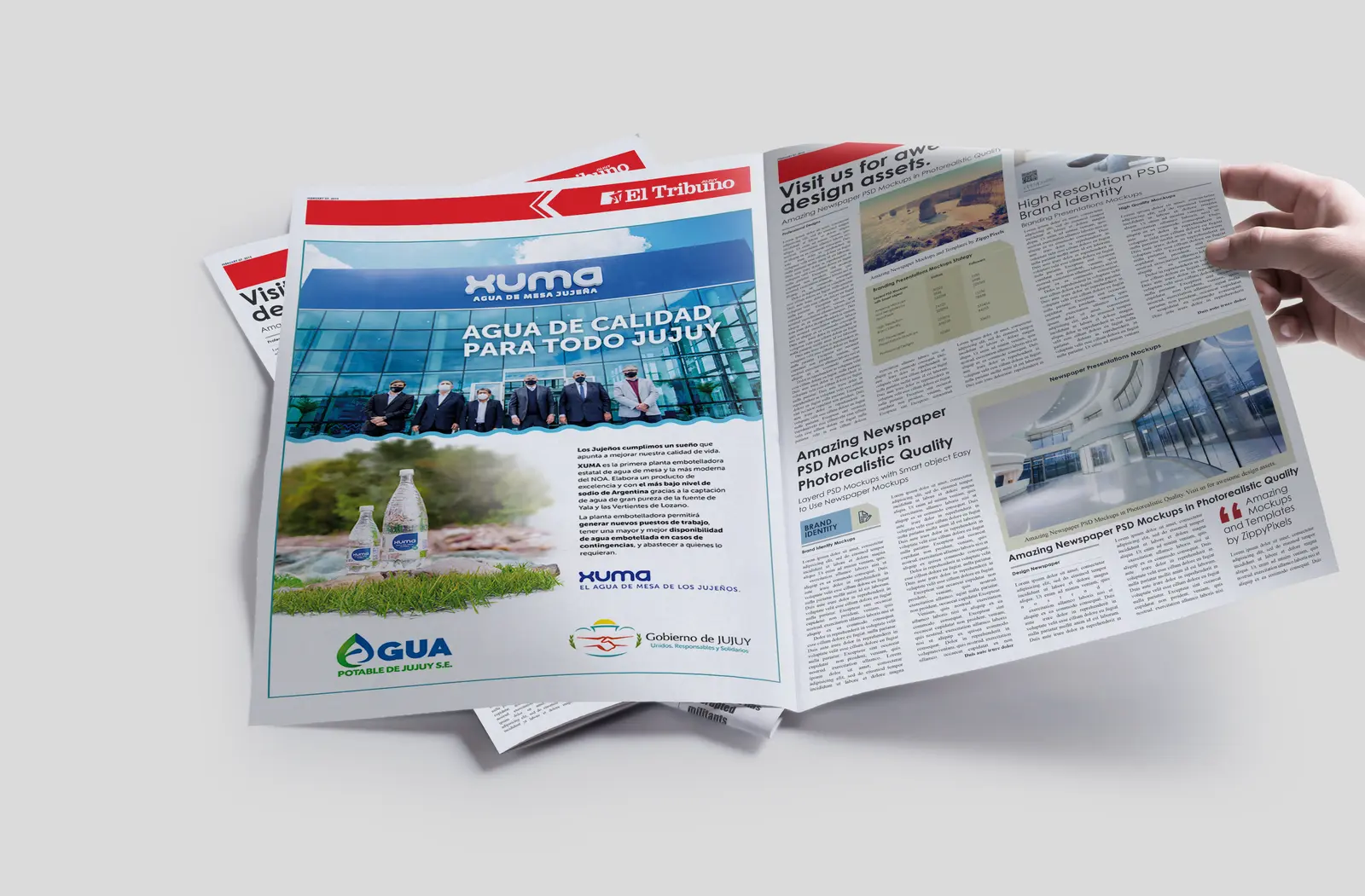 Xuma Aviso de Diario Mockup
