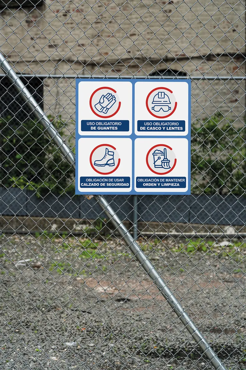 Billboard Template Metal Fence